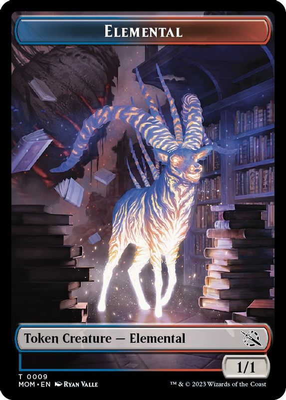 Elemental (0009) // Knight Double-Sided Token - 9 // 10 - Token