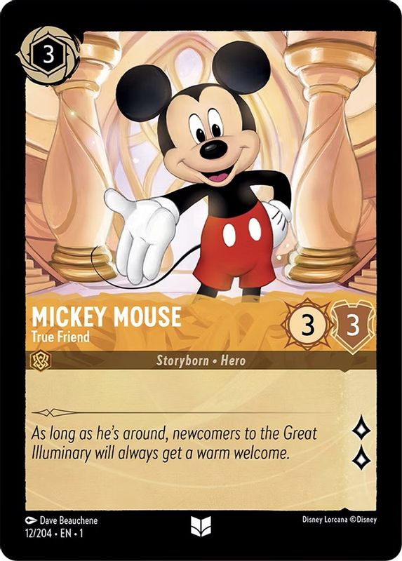 Mickey Mouse - True Friend - 12/204 - Uncommon