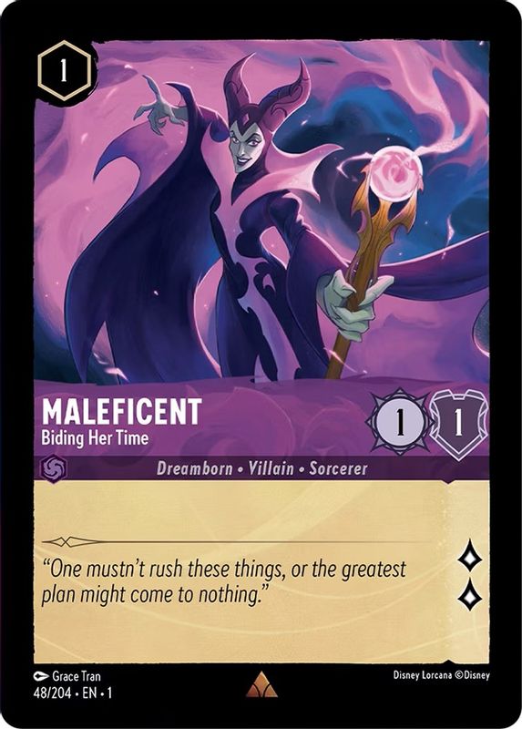 Maleficent - Biding Her Time - 48/204 - Rare