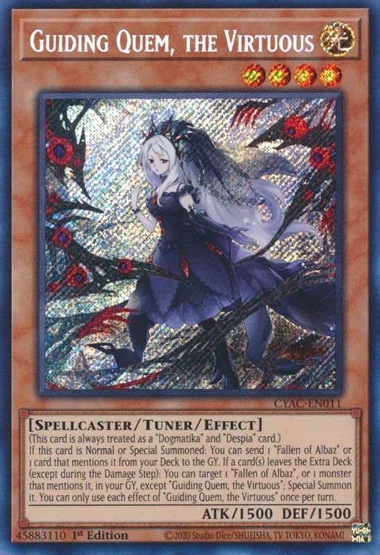 Guiding Quem, the Virtuous - CYAC-EN011 - Secret Rare