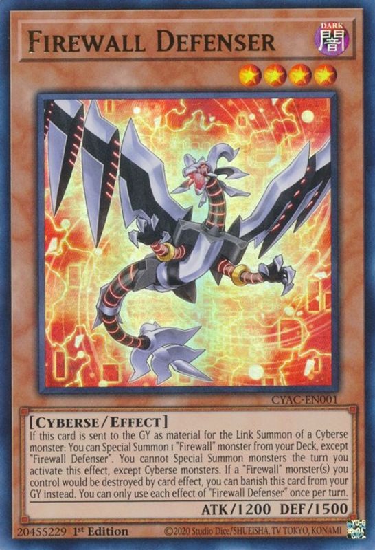 Firewall Defenser - CYAC-EN001 - Ultra Rare