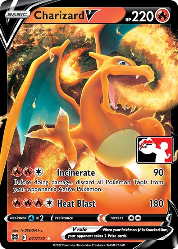 Charizard V (Prize Pack Series 2) - 017/172 - Ultra Rare