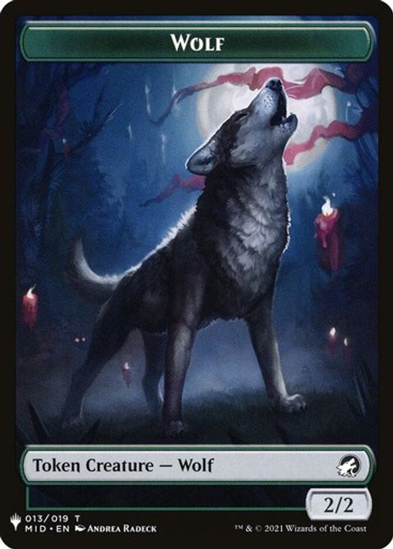 Wolf // Soldier Double-sided Token - Token