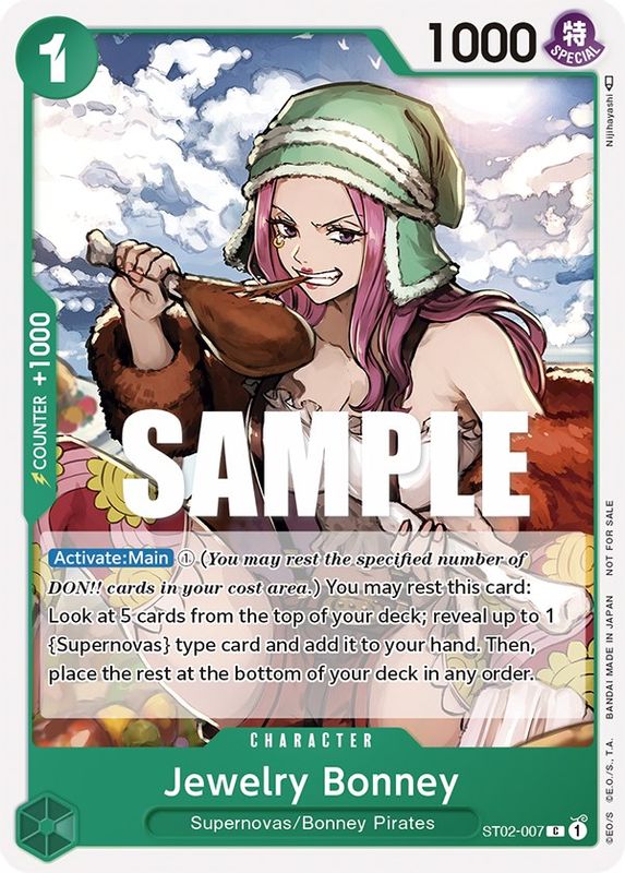 Jewelry Bonney (Tournament Pack Vol. 3) [Participant] - ST02-007 - Promo