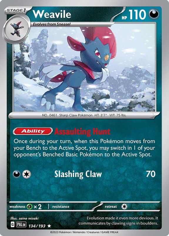 Weavile - 134/193 - Rare