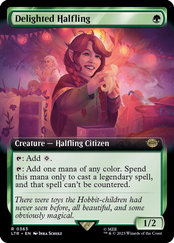 Delighted Halfling (Extended Art) - 363 - Rare