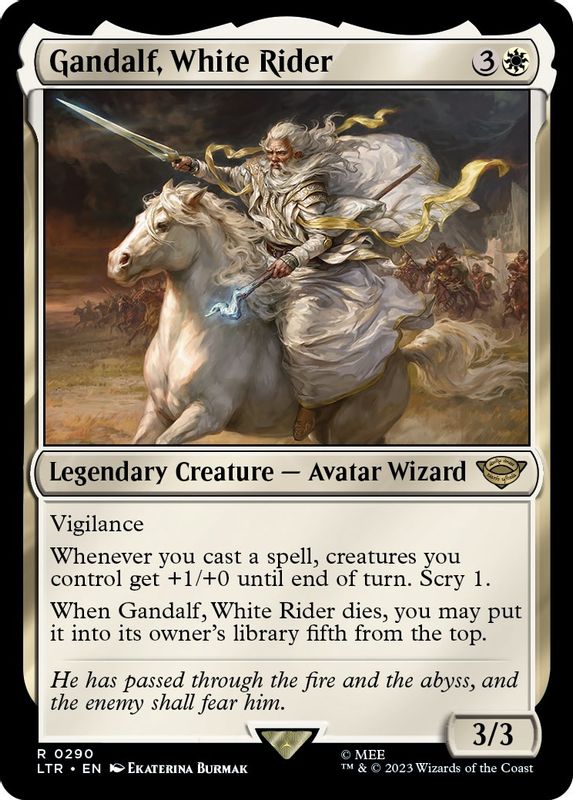 Gandalf, White Rider - 290 - Rare