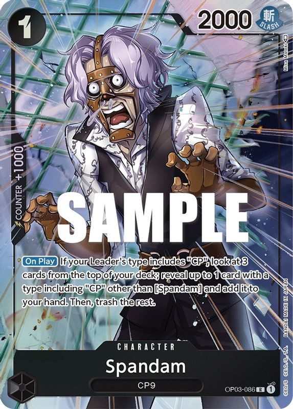 Spandam (Alternate Art) - OP03-086 - Rare