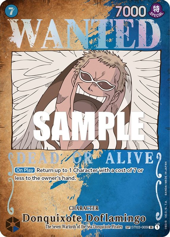 Donquixote Doflamingo (Wanted Poster) - ST03-009 - Super Rare