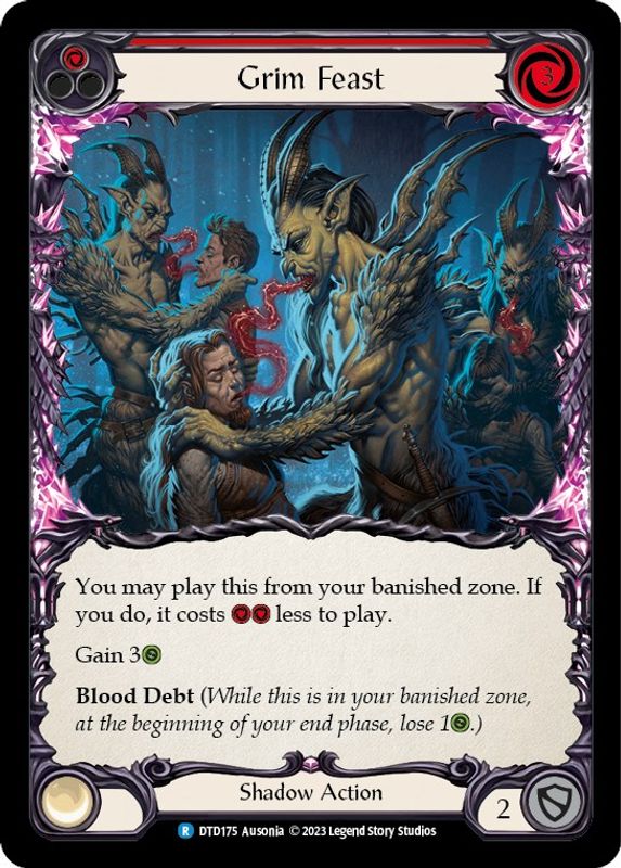 Grim Feast (Red) - DTD175 - Rare