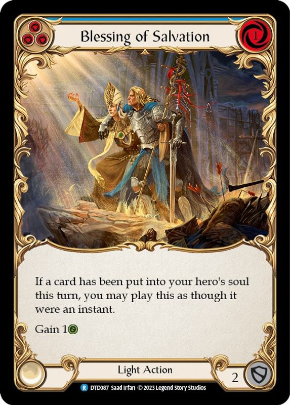 Blessing of Salvation (Blue) - DTD087 - Rare