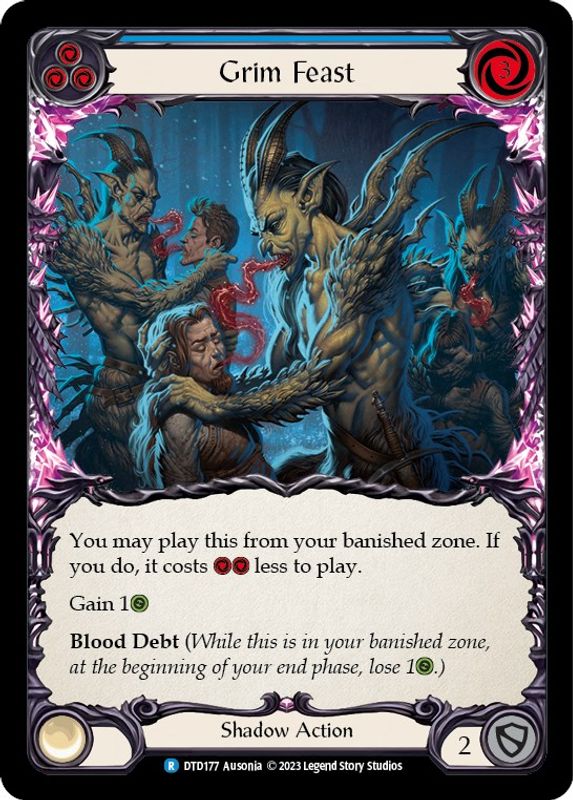 Grim Feast (Blue) - DTD177 - Rare