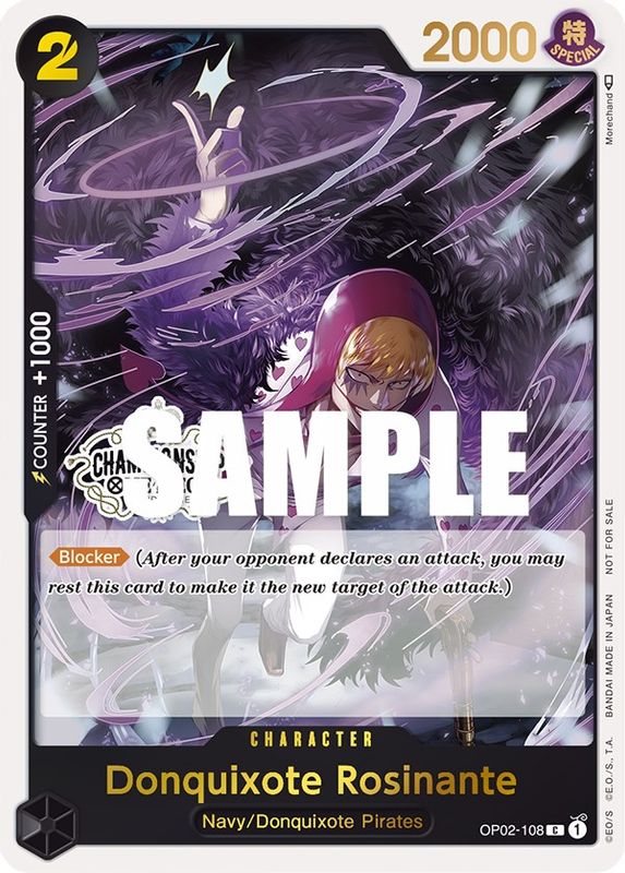 Donquixote Rosinante (Store Championship Participation Pack) - OP02-108 - Promo