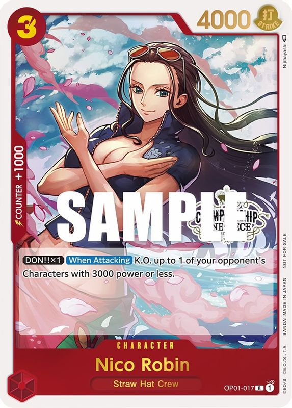 Nico Robin (Store Championship Participation Pack) - OP01-017 - Promo