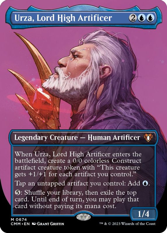 Urza, Lord High Artificer (Borderless) - Mythic