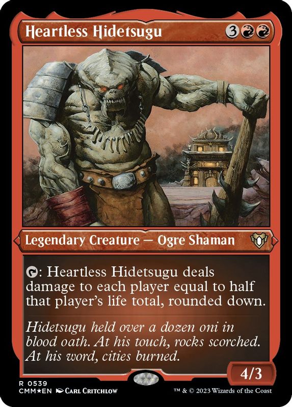 Heartless Hidetsugu (Foil Etched) - 539 - Rare