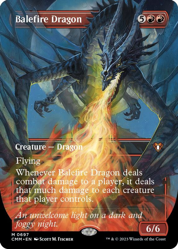 Balefire Dragon (Borderless) - 697 - Mythic