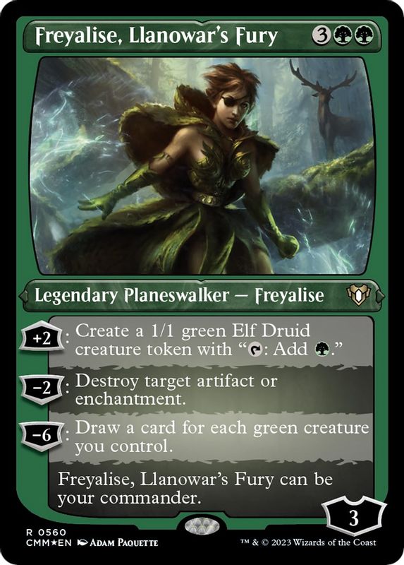 Freyalise, Llanowar's Fury (Foil Etched) - 560 - Rare