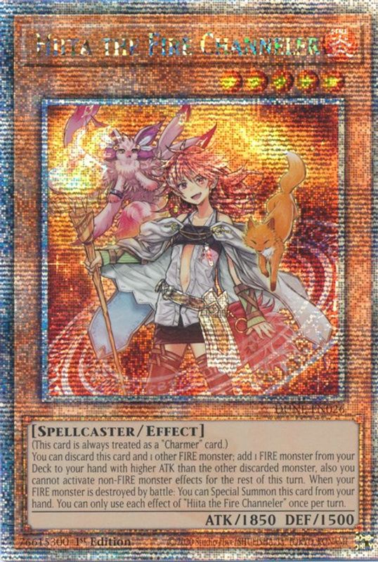 Hiita the Fire Channeler (Quarter Century Secret Rare) - DUNE-EN026 - Quarter Century Secret Rare