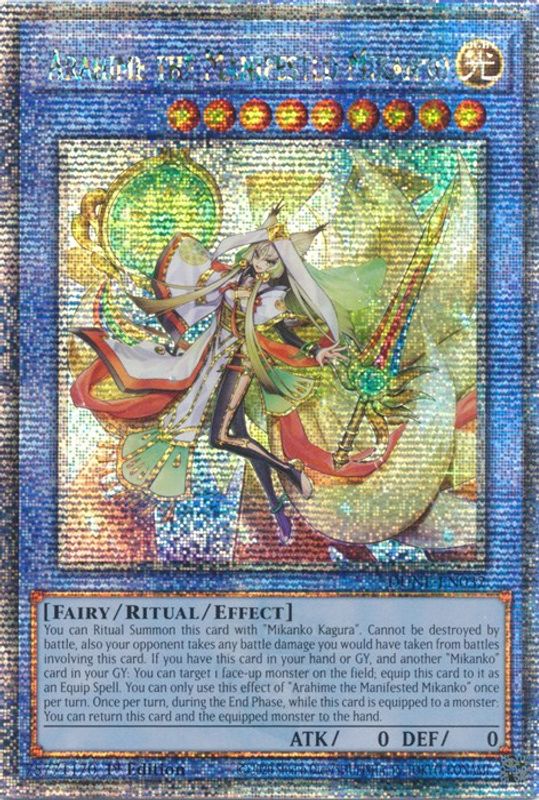 Arahime the Manifested Mikanko (Quarter Century Secret Rare) - DUNE-EN032 - Quarter Century Secret Rare