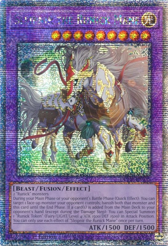 Sleipnir the Runick Mane (Quarter Century Secret Rare) - DUNE-EN035 - Quarter Century Secret Rare