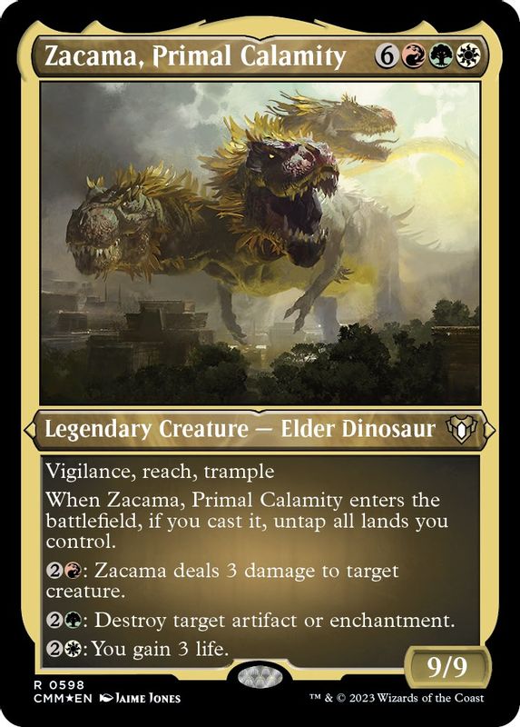 Zacama, Primal Calamity (Foil Etched) - 598 - Rare