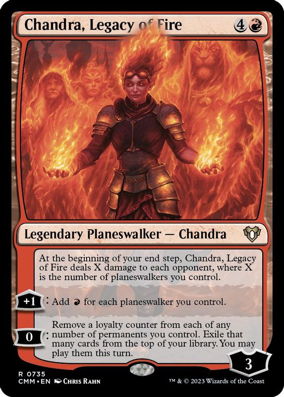 Chandra, Legacy of Fire - 735 - Rare