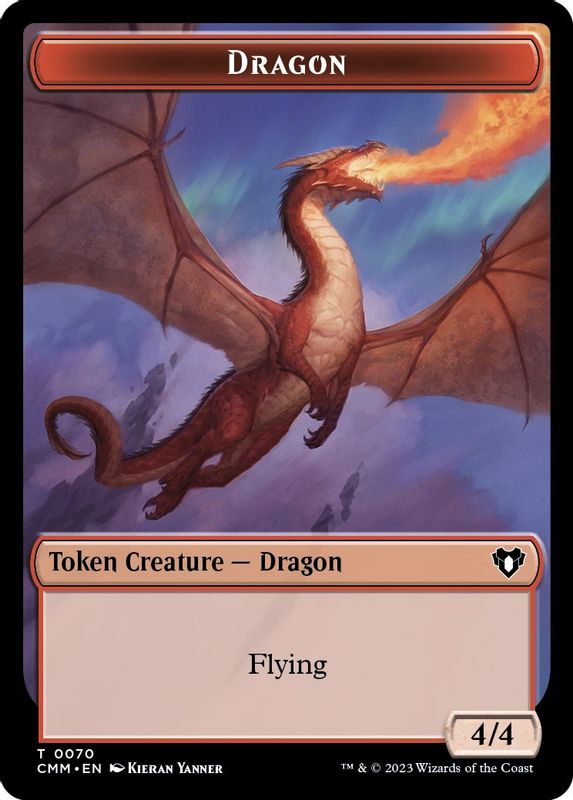 Dragon // Kor Ally Double-Sided Token - 70 // 64 - Token