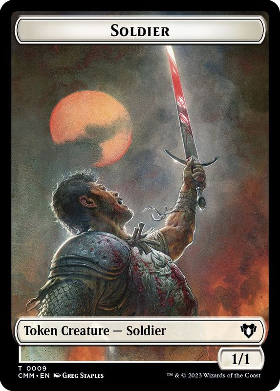 Soldier // Servo Double-Sided Token - 9 // 45 - Token