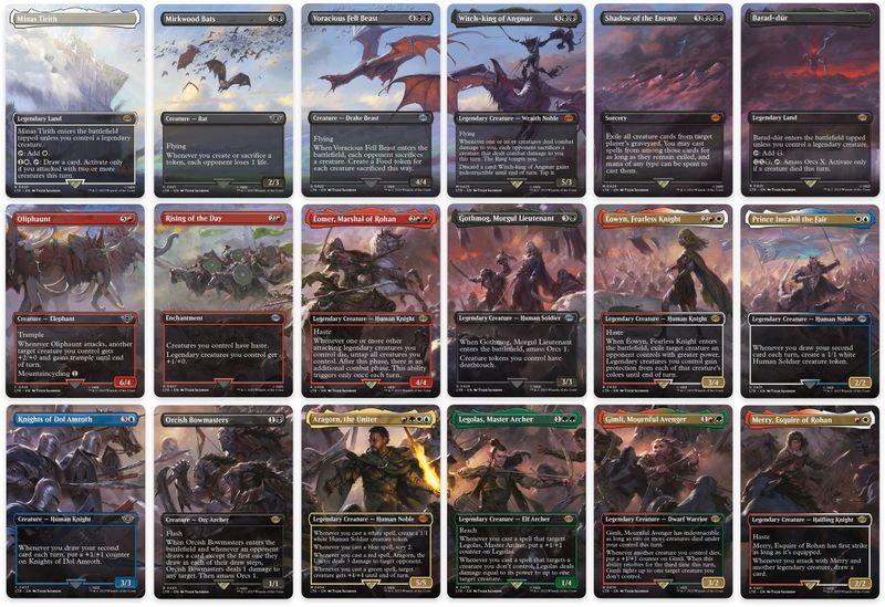 Battle of the Pelennor Fields Scene [Set of 18] - 420-437 - Promo