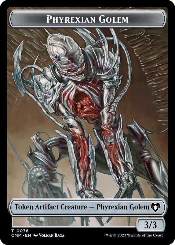 Phyrexian Golem // Ox Double-Sided Token - 76 // 65 - Token