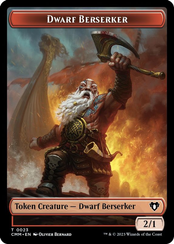 Dwarf Berserker Token - 23 - Token