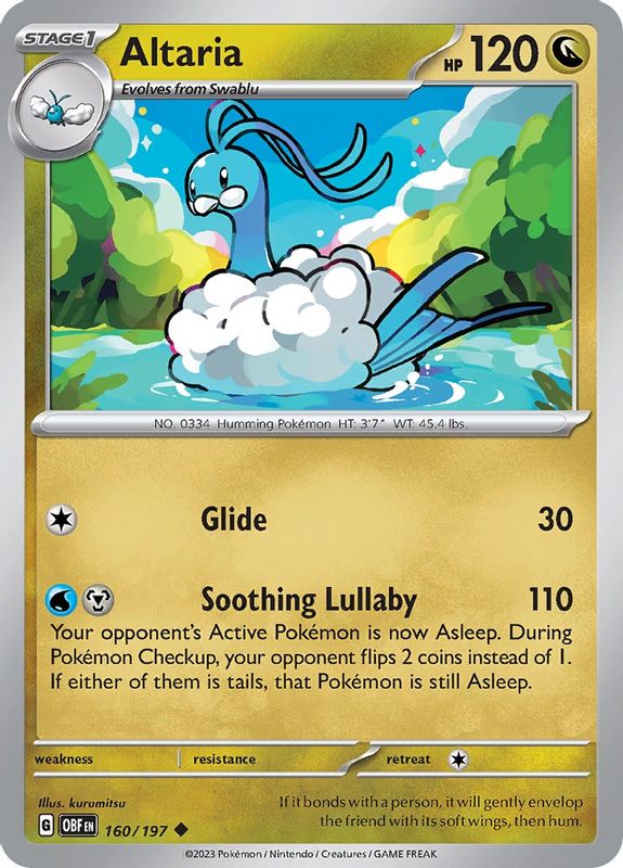 Altaria - 160/197 - Uncommon