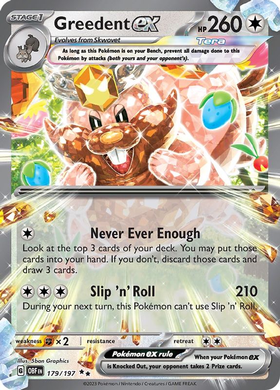 Greedent ex - 179/197 - Double Rare