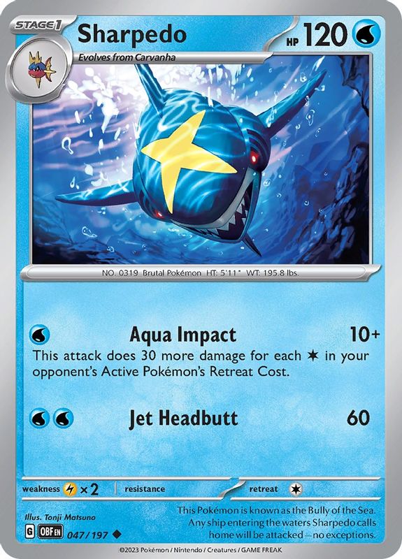 Sharpedo - 047/197 - Uncommon