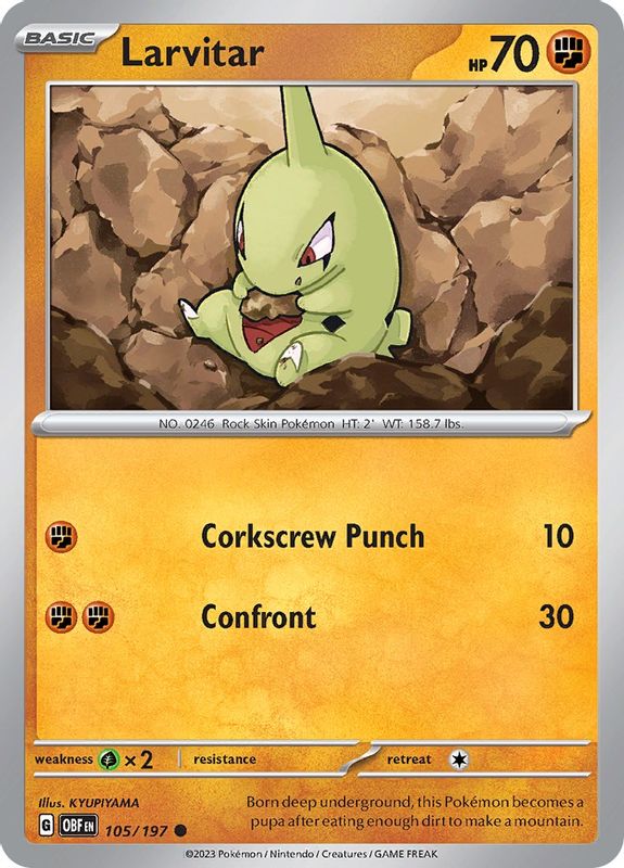 Larvitar - 105/197 - Common