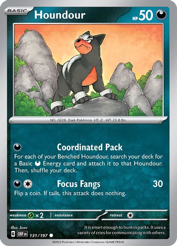 Houndour - 131/197 - 131/197 - Common