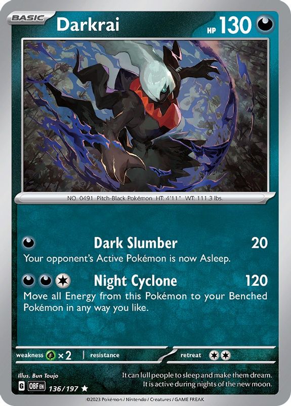 Darkrai - 136/197 - Rare