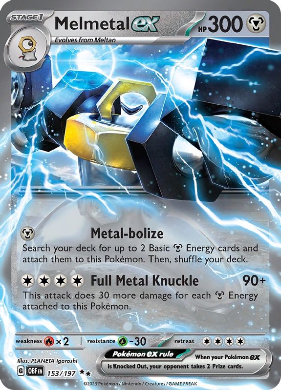 Melmetal ex - 153/197 - Double Rare