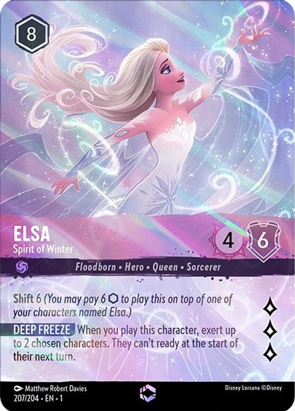 Elsa - Spirit of Winter (Alternate Art) - 207/204 - Enchanted