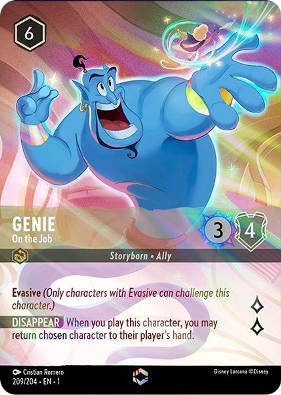 Genie - On the Job (Alternate Art) - 209/204 - Enchanted