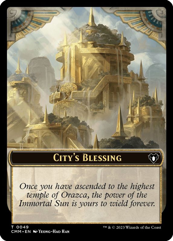 City's Blessing // Knight Double-Sided Token - 49 // 7 - Token