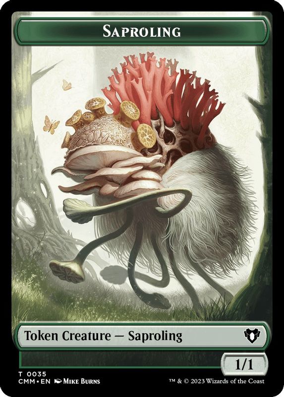 Saproling // Rat Double-Sided Token - 35 // 17 - Token