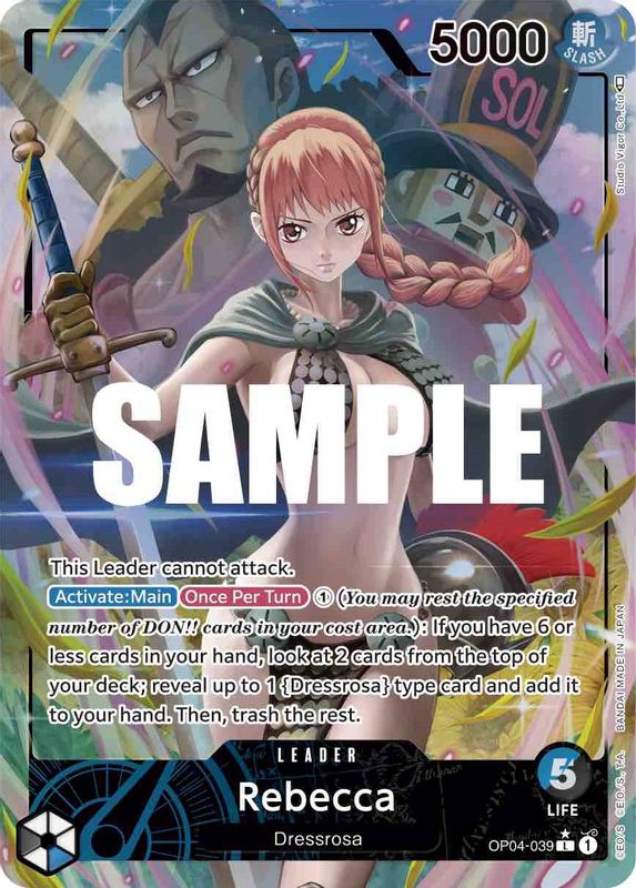 Rebecca (Alternate Art) - OP04-039 - Leader