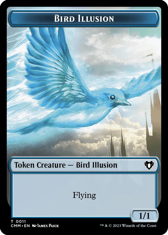 City's Blessing // Bird Illusion Double-Sided Token - 49 // 11 - Token