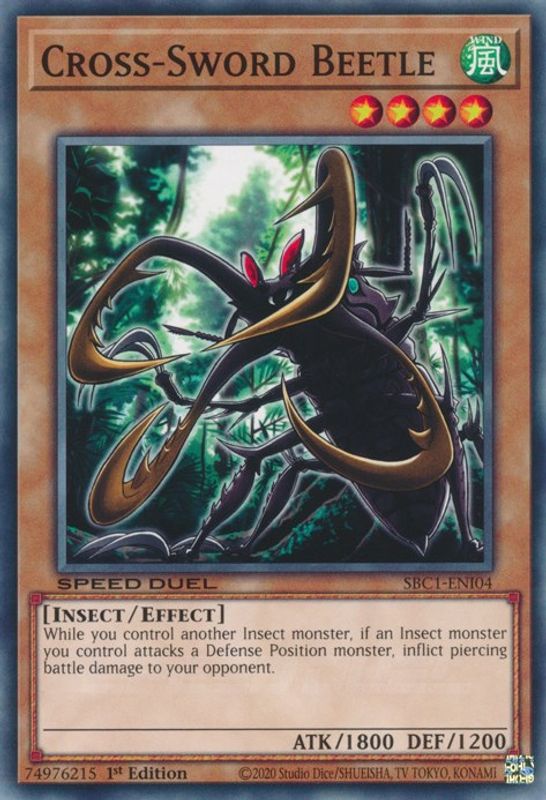 Cross-Sword Beetle - SBC1-ENI04 - Common / Short Print