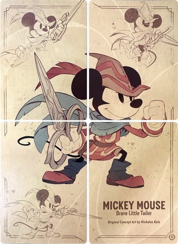 Mickey Mouse - Brave Little Tailor Puzzle Insert (Set of 4) - None