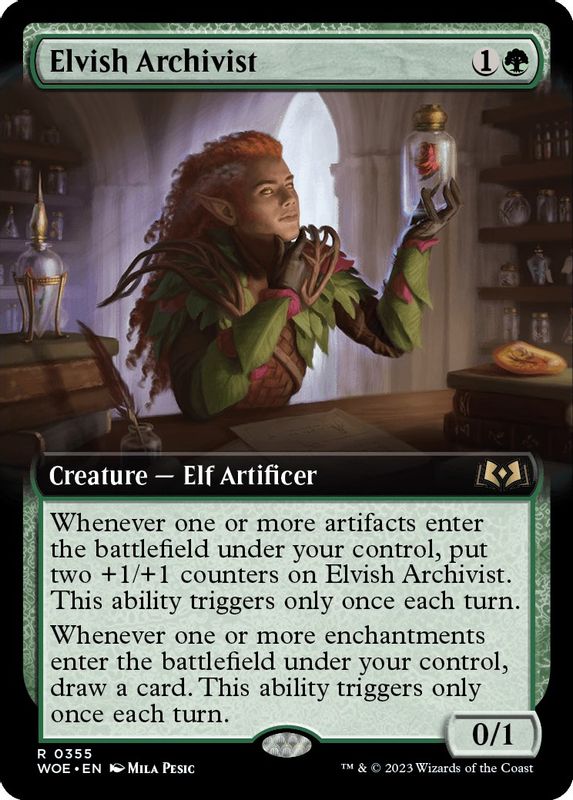 Elvish Archivist (Extended Art) - 355 - Rare