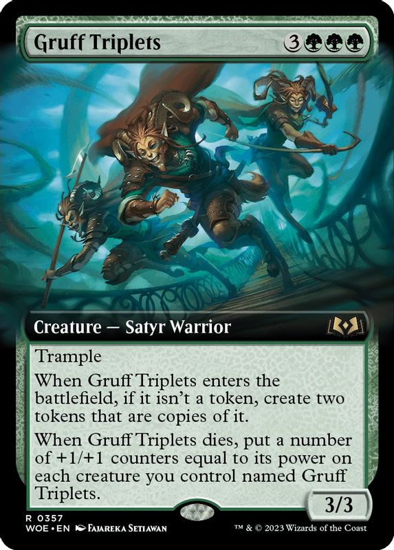 Gruff Triplets (Extended Art) - 357 - Rare