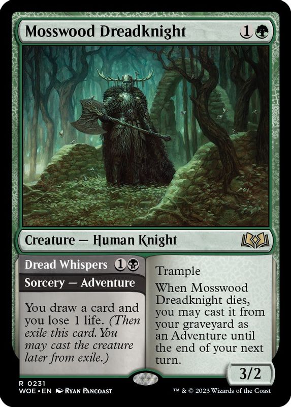 Mosswood Dreadknight - 231 - Rare